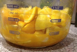 lemons mixed with salt and tumeric