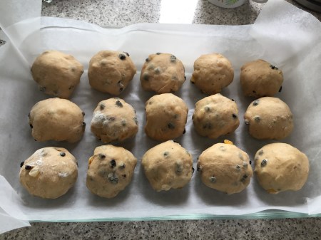 form into balls and place in dish