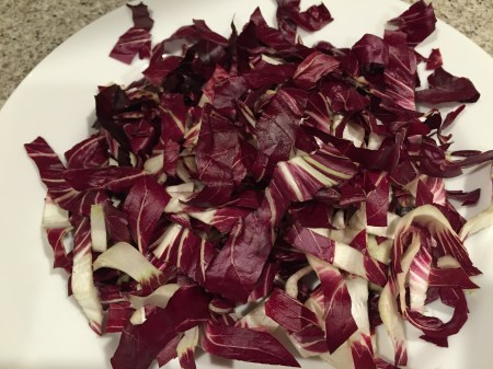 slice radicchio