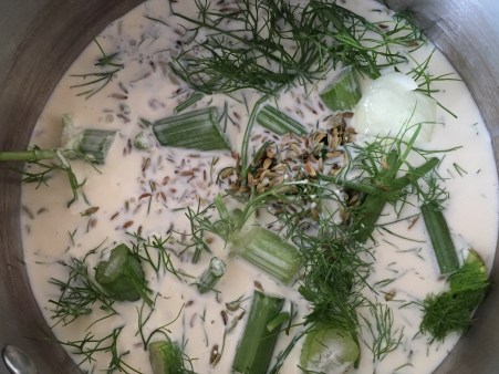 infuse cream with fennel