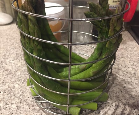 just steamed asparagus