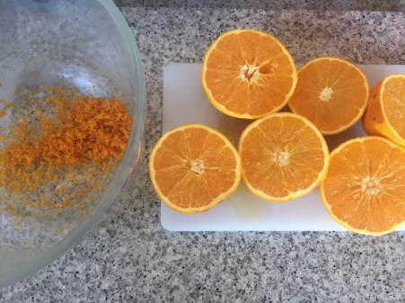 zest and juice oranges