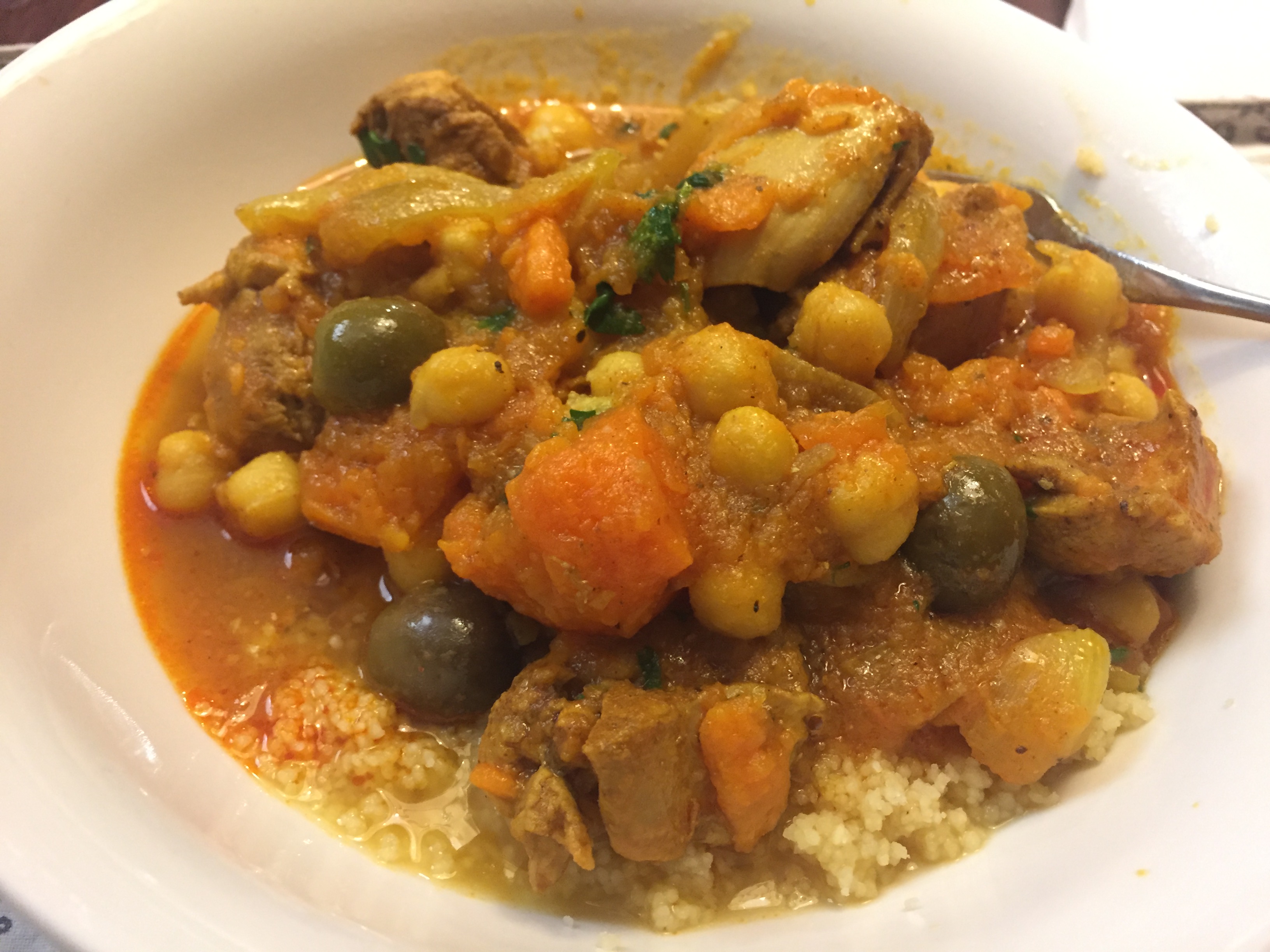 serve tagine with couscous