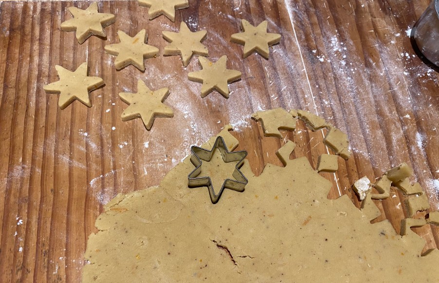 cutting out spied stars