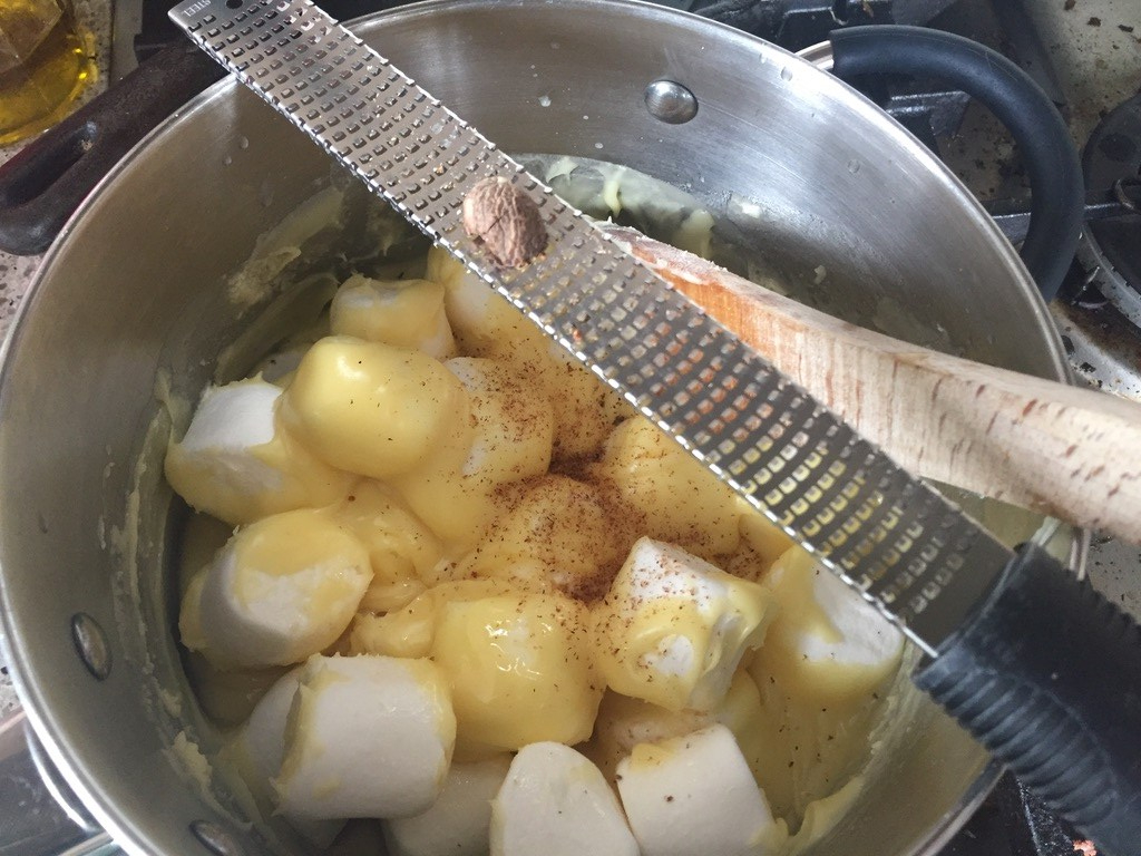 beat in marshmallows and grated nutmeg