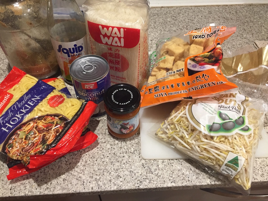 ingredients for simple laksa
